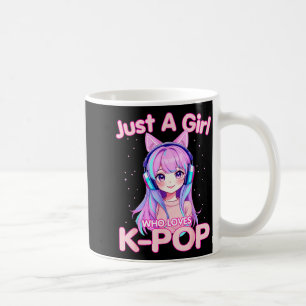 Just A Girl Who Loves K-p Korean Listening Kp Love Coffee Mug
