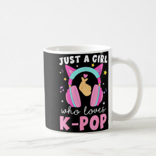 Just A Girl Who Loves K-p Korean Listening Kp Love Coffee Mug