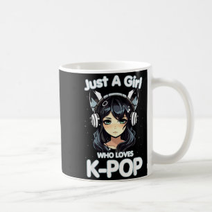Just A Girl Who Loves K-p Korean Listening Kp Love Coffee Mug