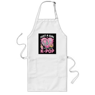 Just A Girl Who Loves K-Pop Long Apron