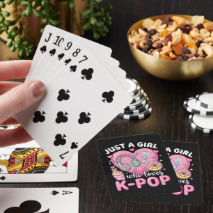 Just A Girl Who Loves K-Pop Playing Cards