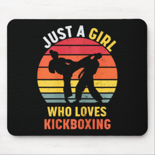 Just A Girl Who Loves Kickboxing Gifts For Women G Mouse Pad