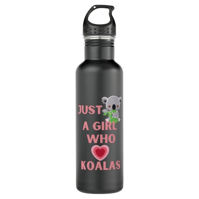 just a girl who loves koalas 710 ml water bottle (Front)