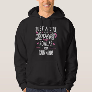 Just A Girl Who Loves Koalas And Running Women Hoodie