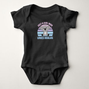Just a Girl Who Loves Koalas - Cute Koala Baby Bodysuit