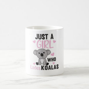 Just A Girl Who Loves Koalas Cute Koala Bear Coffee Mug