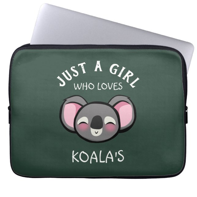 Just a girl who loves Koala's Laptop Sleeve (Front)