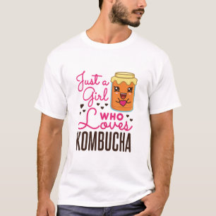 Just a Girl Who Loves Kombucha Tea Kawaii T-Shirt