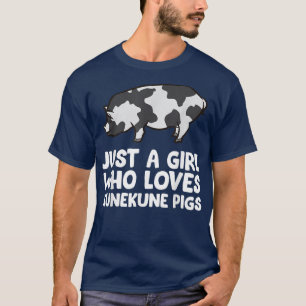 Just A Girl Who Loves Kunekune Pigs 3557  T-Shirt