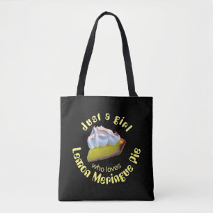 Just a girl who loves lemon meringue pie tote bag