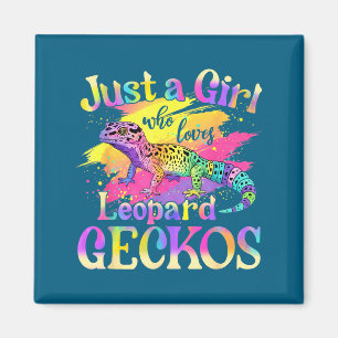 Just A Girl Who Loves Leopard Geckos Magnet