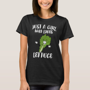 Just A Girl Who Loves Lettuce Vegetable T-Shirt