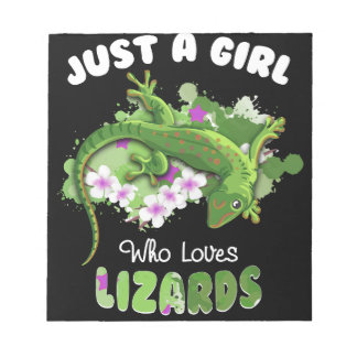 Just A Girl Who Loves Lizards Reptile Owner Notepad