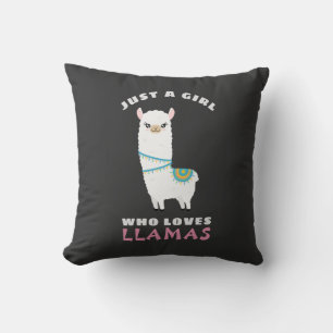 Just a Girl who loves Llamas Cushion