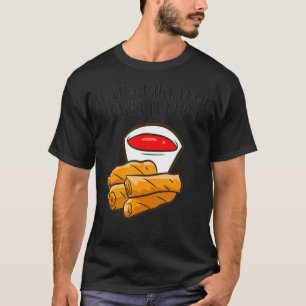 Just a Girl Who Loves Lumpia Funny Spring Rolls Lu T-Shirt