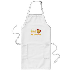 Just a girl who loves mac and cheese long apron
