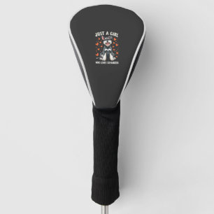 Just a girl who loves Miniature Schnauzer Golf Head Cover