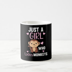 Just A Girl who loves Monkeys - Sweet Monkey Coffee Mug
