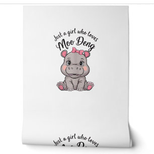 Just A Girl Who Loves Moo Deng Baby Hippos Tank To Wallpaper