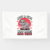 Just a Girl Who Loves Moo Deng Cute Baby Hippo Lon