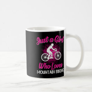 Just A Girl Who Loves Mountain Biking Girls Kids B Coffee Mug