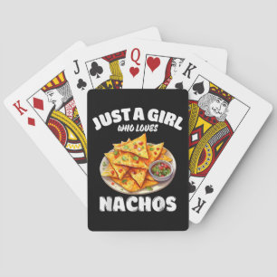Just A Girl Who Loves Nachos Funny Food Lover Playing Cards