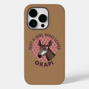 Just a Girl Who Loves Okapi, Okapi Obsession Lover Case-Mate iPhone 14 Pro Case
