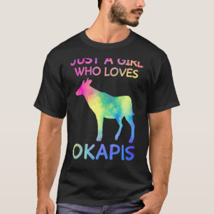 Just A Girl Who Loves Okapis Funny Okapi T-Shirt