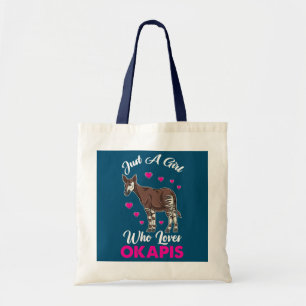 Just A Girl Who Loves Okapis Tote Bag