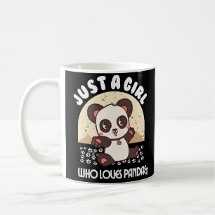 just a girl who loves panda coffee mug