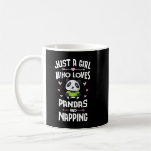 Just A Girl Who Loves Pandas And Napping Gift Wome Coffee Mug