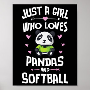 Just A Girl Who Loves Pandas And Softll Gift Women Poster