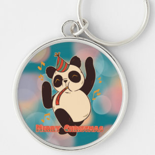 Just a girl who loves pandas Christmas Party Key Ring