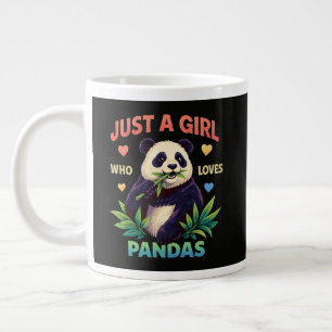 Just a Girl Who Loves Pandas Cute Large Coffee Mug