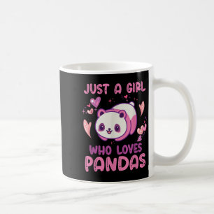 Just A Girl Who Loves Pandas Funny Quote Cute Pand Coffee Mug