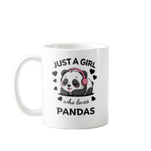 Just a Girl Who Loves Pandas Mug - Cute Panda Mug