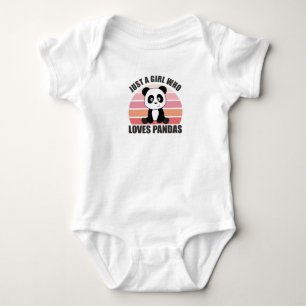 Just A Girl Who Loves Pandas Sweet Animals Baby Bodysuit