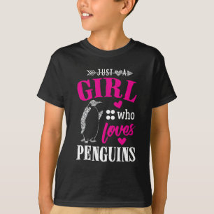 Just A Girl Who Loves Penguins T-Shirt