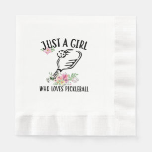 Just a girl who loves Pickleball Napkin