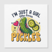 Just A Girl Who Loves Pickles - Funny Vegan