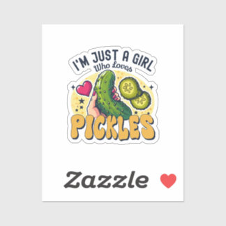 Just A Girl Who Loves Pickles - Funny Vegan