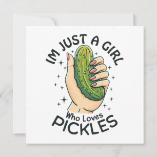 Just A Girl Who Loves Pickles - Funny Vegan