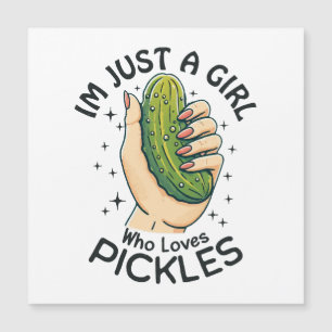 Just A Girl Who Loves Pickles - Funny Vegan