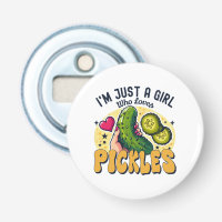 Just A Girl Who Loves Pickles - Funny Vegan