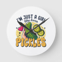 Just A Girl Who Loves Pickles - Funny Vegan