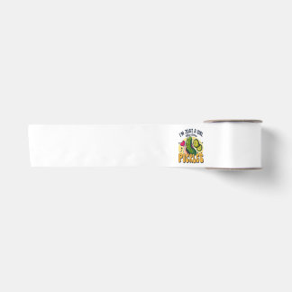 Just A Girl Who Loves Pickles - Funny Vegan Satin Ribbon