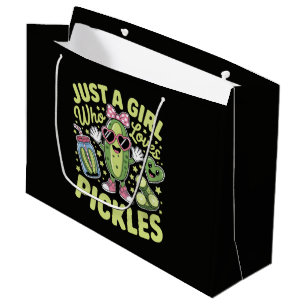Just A Girl Who Loves Pickles Large Gift Bag