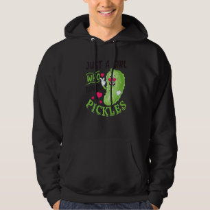 Just A Girl Who Loves Pickles Pickle Vegan 1 Hoodie