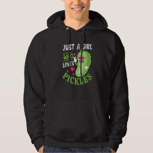 Just A Girl Who Loves Pickles Pickle Vegan Hoodie