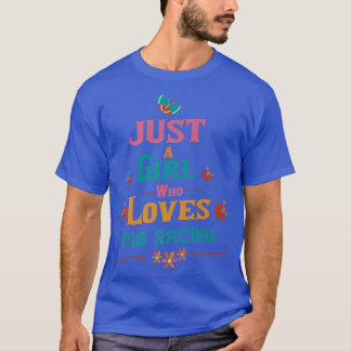 Just a girl who loves Pig racing Premium  T-Shirt